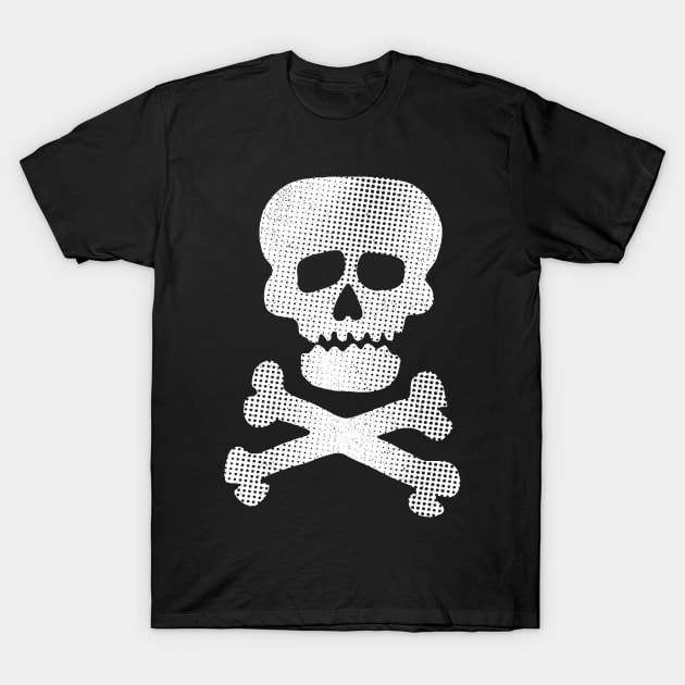 Punk Rock Skull - Distressed T-Shirt by EverGreene